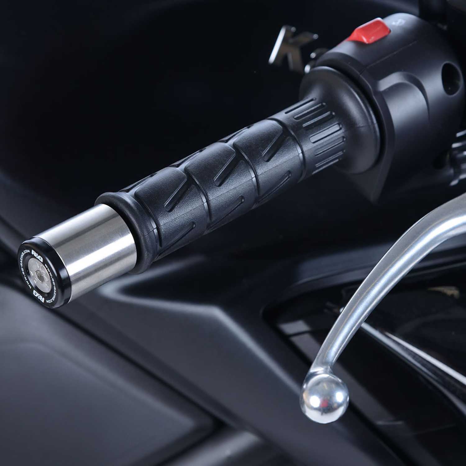 R&G Racing Bar End Sliders for Kawasaki Z650RS '22, ZX-25R '20-'22, ZX-6R 636 '19-'23, Z900 '73-'23, Z900RS '17-'22, Z H2 '00-'23 and KTM 690 Enduro (without brush guards) '07-'20 R&G Racing Bar End Sliders for Kawasaki Z650RS '22, ZX-25R '20-'22, ZX-6R 636 '19-'23, Z900 '73-'23, Z900RS '17-'22, Z H2 '00-'23 and KTM 690 Enduro (without brush guards) '07-'20